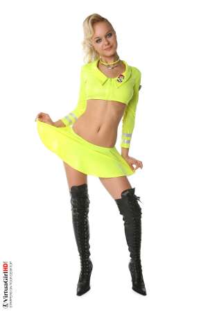 Stripper Picture of Natalia V - Buying a dress like this one for a pretty girl like Natalia V is a great idea. She might think you are giving her a generous gift but the truth is that it's really a gift for yourself! Now when you go out with her you can play peekaboo with the perfectly placed holes in the fabric. Sometimes fashion can be so much fun!