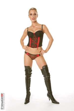 Stripper Picture of Jana H - With a dirty-dozen performances in her collection already Jana H is already well on her way to being the best known Virtua Girl of them all. She gets a lot of fans� emails and takes her time to read each of them because she wants to be able to improve with each new performance!