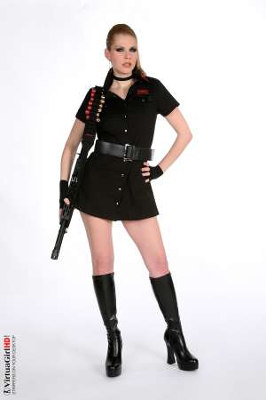 Stripper Picture of Kathy Moore - During her half-dozen performances on Virtua Girl HD we have learned a lot about Kathy Moore. She lives in Budapest these days but she is a real world traveler. Having danced at clubs on three different continents she has established herself as a premier exotic performer.