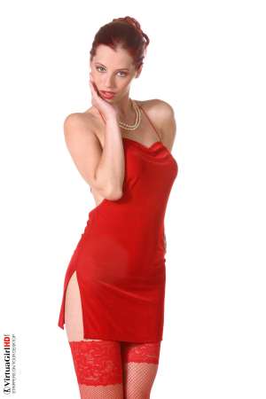 Stripper Picture of Ariel - Scarlet-haired vixen Ariel Piperfawn is not the typical VirtuaGirl in fact she is not really the typical anything! Ariel is the kind of nineteen year old free spirit who always decides to make her own path and to do things her own way. That�s one reason why we all love her. She�s got an amazingly outgoing attitude.