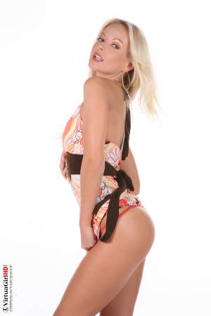 Stripper Picture of Jana Cova - Every fan who has ever seen a Jana Cova hardcore xxx porn film has had the same response� we all want MORE of this adorable blonde Czech goddess. Now on VirtuaGirlHD you can see her in a whole new way showing off her playful personality as she romantically dances her way into your heart!