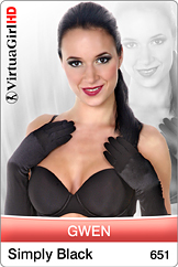 3/5/2010 a0651 - Simply black Gallery with Nude Model Gwen from iStripper