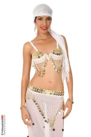 Stripper Picture of Jasmine Arabia - Ya Habibi means 'my love one' and is the most common term of endearment in Morocco. It comes in handy any time you see Jasmine Arabia and it's fun to say. Call her in her own native tongue to catch her attention and let her belly-dance her way toward you for the start of a romantic interlude that will have you wanting to stay in her homeland forever!