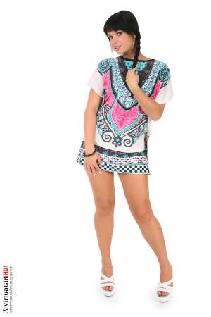 Stripper Picture of Victoria Blaze - Petite power player Victoria Blaze is a terrific athlete. She's from the Czech Republic and grew up as the star of many student sports teams. However when we interviewed her she told us that she found the most excitement when she would get back in the locker-room! She loves watching girls get undressed and learned a lot of things that now are part of her own personal style!