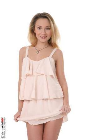 Stripper Picture of Nataly Von - Nataly Von is a petite blonde standing only 5ft 3in tall. She's got tiny breasts that are perfectly shaped and topped off with cute little nipples that can stay erect for hours. Nataly shaves herself naked and enjoys being smooth and sexy for her fans. When she performs Nataly gets so into the music that she often loses track of time and can dance the night away.