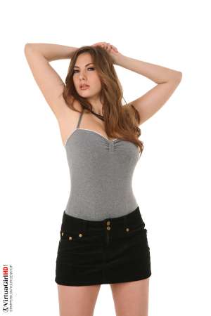 Stripper Picture of Conny - Conny is 24 years old and from the Czech Republic. She is an accomplished hair stylist and dreams of owning her own salon some day. She started her erotic dancer career as a means to an end to get her business off the ground but found she fell in love with the attention and adulation of her fans. Now Conny says she will dance for as long as her fans still want to see her perform! Conny feels sexiest in short skirts and heels and loves to shop for vintage accessories and bracelets.