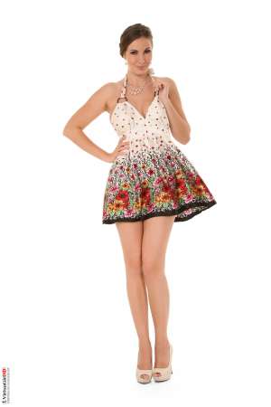 Stripper Picture of Conny - Conny is 24 years old and from the Czech Republic. She is an accomplished hair stylist and dreams of owning her own salon some day. She started her erotic dancer career as a means to an end to get her business off the ground but found she fell in love with the attention and adulation of her fans. Now Conny says she will dance for as long as her fans still want to see her perform! Conny feels sexiest in short skirts and heels and loves to shop for vintage accessories and bracelets.