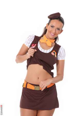 Stripper Picture of Lynette - It seems some of the most beautiful dancers in the world come from the Czech Republic and Lynette is just another one of our stars to prove it. This beautiful brunette has been feature dancing for a number of years. Lynette has a BA in Creative Writing and is currently working on her first novel. But to pay her bills and do a little 