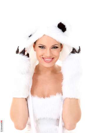 Stripper Picture of Sheila Cooper - Sheila Cooper is the latest gorgeous diva to join our ranks. She is a 27 year old beauty from the Czech Republic with big boobs that she enjoys showing off as often as possible. Sheila loves sunbathing naked and having her toes kissed sucked and worshiped. She especially gets turned on when her lovers rip her fishnet stockings to get to what is underneath.