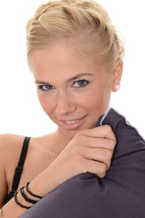 Stripper Picture of Tracy Gold - Tracy Gold came to dance for us from Budapest Hungary. This skinny sexy blonde is a real treat to watch dance her way out of her clothes to reveal her perfect naked body. With long legs and a perfect ass Tracy knows just how to shake her booty to make you want more. In her private life Tracy enjoys trail running and having athletic sex to stay in tip top shape! She loves getting bouquets of daisies over roses from her lovers and she is a huge morning sex person.