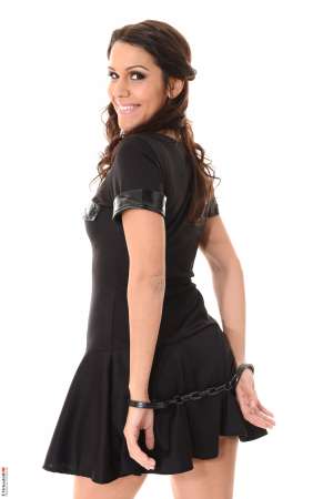 Stripper Picture of Samia Duarte - Samia Duarte is a sexy diva from Barcelona that can shimmy and shake like no other. If you appreciate the allure of a woman that can move her hips and make you want to know what she's like in bed then you need to download every one of Samia's performances. Samia believes erotic dancing is an art form and she is very proud of her skills. She says she is always incorporating new material into her numbers to keep it fresh and interesting for both her and her fans.