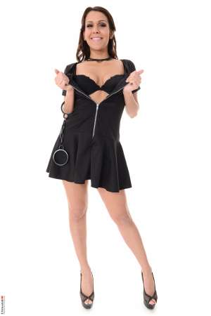 Stripper Picture of Samia Duarte - Samia Duarte is a sexy diva from Barcelona that can shimmy and shake like no other. If you appreciate the allure of a woman that can move her hips and make you want to know what she's like in bed then you need to download every one of Samia's performances. Samia believes erotic dancing is an art form and she is very proud of her skills. She says she is always incorporating new material into her numbers to keep it fresh and interesting for both her and her fans.