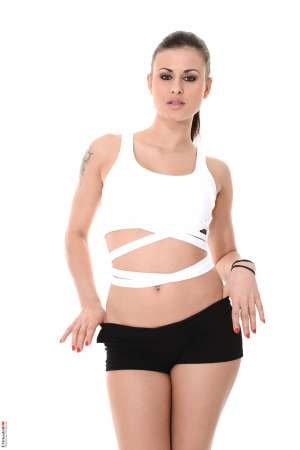 Stripper Picture of Billie Star - She loves high heels she is tattooed and she enjoys anal we can only be talking about the stunning Billie Star. You will not be able to take your eyes off this stunner from the Czech Republic. Billie is 25 years old and full of life. Sex is a huge part of her life and according to Billie she has it as often as she can! Billie tells us that her nipples get hard at the slightest touch and that playing with them is a sure fire way to get her in the mood for naughty fun.