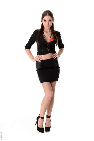 Stripper Picture of Sabrisse - Sabrisse is seduction personified. She is the kind of woman that walks into a room and manages to turn every head her way. She is smart sexy and a real temptress. She loves exploring her sexuality and she enjoys the power that it gives her. Confident and secure in her erotic prowess we know you are going to love everything that is Sabrisse.