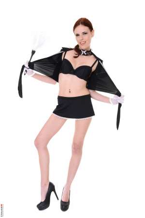 Stripper Picture of Susana Melo - Susana Melo is a beauty from Portugal. Her perfect alabaster skin highlights her delicious nipples as she slowly reveals all to you. Susana is pierced and tattooed and she giggled as she told us how much she likes to dirty talk in bed!