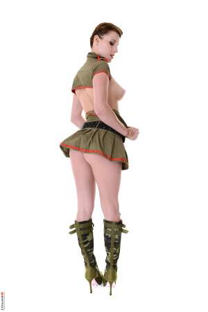 Stripper Picture of Victoria Daniels - Victoria Daniels is 21 years old and just starting her stripping career. Victoria was first introduced to the stage during a dare at a wet t-shirt contest but she loved the attention her body got so much that she got a job as a stripper the very next week. Victoria came to Desk Babes to perfect her art even further. The prospect of taking stripping to the next level with girl-on-girl play and solo masturbation scenes was a huge turn on to her and we are happy to welcome the lovely Victoria to our team.