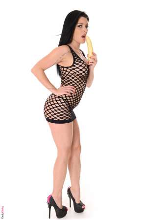 Stripper Picture of Lana Fever - Lana Fever is sure to give you a fever as she turns up the heat for Desk Babes. Lana is 28 years old and from Paris France where she grew up privileged and accustomed to the finer things in life. Lana has always been a dancer but when she started going to clubs at 19 the sexual energy on the dance floor really made her come alive for the first time. After feature dancing at a few clubs Lana was offered a lucrative opportunity to dance naked. Lucky for us all she's been doing it ever since and has incorporated naughty sex and masturbation scenes to her repertoire.