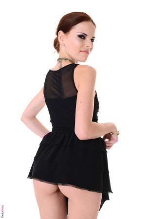 Stripper Picture of Susana Melo - Susana Melo is a beauty from Portugal. Her perfect alabaster skin highlights her delicious nipples as she slowly reveals all to you. Susana is pierced and tattooed and she giggled as she told us how much she likes to dirty talk in bed!