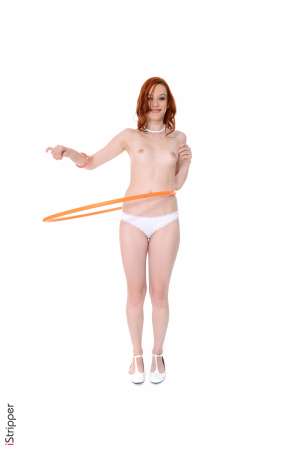 Stripper Picture of Amber Cute - Amber Cute went to her first strip club six months ago and decided that she wanted to be an exotic dancer then and there. Always the best at what she does Amber came straight to our studio to dance for the best of the best. Amber is a sexy red head with flawless alabaster skin. She has tiny tits with tiny nipples that stand erect during her entire stage show proving just how turned on she gets when she dances. Let Amber be your fantasy as she entices you with every shake shimmy and grind.