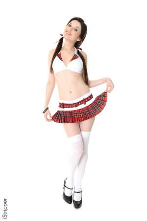 Stripper Picture of Serena Wood - Serena Wood is a 23-year-old dark haired beauty from the Ukraine. Her broken English is incredibly sexy and endearing and she says one of her best traits is her sense of humor. Laughter is an aphrodisiac to her and Serena tells us that if a man or woman can make her laugh out loud she typically sleeps with them. Serena likes to wear sexy lingerie for her lovers and she gets turned on giving them private striptease shows. Let her give you the real girlfriend experience by downloading her routines and see what it would be like to date Serena.