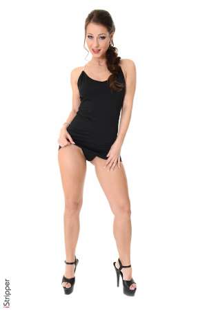 Stripper Picture of Melisa - Va-Va-Va-VOOM! Melisa has a body hotter than any race car you have ever seen and once she gets a motor running there is no way to hold her back. She�s a wild girl and even when we are filming her for VirtuaGirl we are never quite sure what she might do next. The only way to find out is to see for yourself!