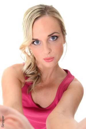 Stripper Picture of Vinna Reed - Vinna Reed is yet another blonde beauty to join our team from the Czech Republic. Vinna describes herself as shy and reserved which is hard to believe when you see her take the stage! But she explains that when she dances she lets go of all her inhibitions and gets super into the moment. She absolutely loves the person she becomes on stage and it is a great turn on to her. When she is not dancing Horni enjoys studying the classics. She was an English Literature major at University and she hopes to teach on the college level some day. Horni is the complete package. She is smart sexy and ready to dance for you!