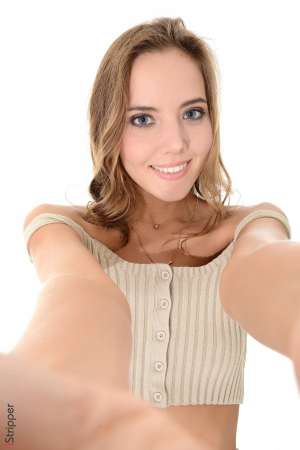 Stripper Picture of Katya Clover - We are proud to bring you the delicious Katya Clover from Vladivostok Russia. We call her delicious because she wears this vanilla and peach body cream that smells like a mouth watering cobbler pie. Katya tells us she tastes as good as she smells and we totally believe her! Katya has a smooth sexiness about her that draws people in. Her hobbies include flirting dancing clubbing and flirting with more flirting thrown in for good measure. Yes Katya is a wild flirt and it's one of the reasons she loves performing so much. Every dance she does is her way of flirting with the world so get ready to get to know every inch of the beautiful and flirty Katya!