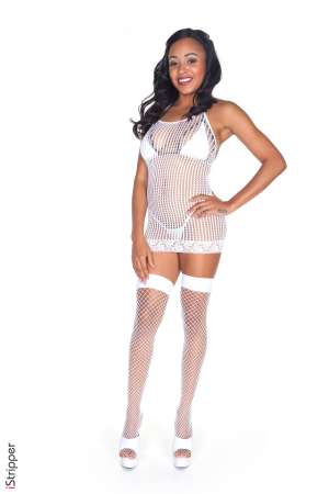 Stripper Picture of Anya Ivy - Anya Ivy is a beautiful model that we found dancing in Los Angeles CA. Her energy spirit and exotic looks are enchanting and we had to have her for our very own so that we could give her to you! Interesting fact Anya is actually a professional executive assistant by trade! She has a 9-5 job working for a big CEO but she gets off stripping on stage every night after hours. When she isn't taking dictation or straddling a pole Anya loves cooking and inviting friends over for movie nights. We know you are going to love Anya so show her some love!