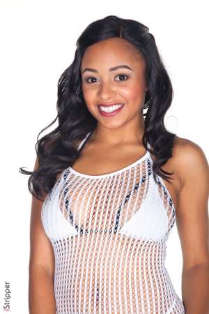 Stripper Picture of Anya Ivy - Anya Ivy is a beautiful model that we found dancing in Los Angeles CA. Her energy spirit and exotic looks are enchanting and we had to have her for our very own so that we could give her to you! Interesting fact Anya is actually a professional executive assistant by trade! She has a 9-5 job working for a big CEO but she gets off stripping on stage every night after hours. When she isn't taking dictation or straddling a pole Anya loves cooking and inviting friends over for movie nights. We know you are going to love Anya so show her some love!