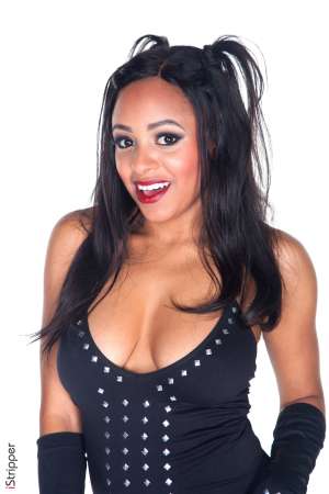 Stripper Picture of Anya Ivy - Anya Ivy is a beautiful model that we found dancing in Los Angeles CA. Her energy spirit and exotic looks are enchanting and we had to have her for our very own so that we could give her to you! Interesting fact Anya is actually a professional executive assistant by trade! She has a 9-5 job working for a big CEO but she gets off stripping on stage every night after hours. When she isn't taking dictation or straddling a pole Anya loves cooking and inviting friends over for movie nights. We know you are going to love Anya so show her some love!