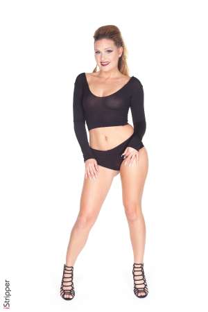 Stripper Picture of Abby Cross - The hottest women in America can be found in Las Vegas so it's no surprise that Abby Cross calls the city home. Abby is 26 years old and she is one of the coolest chicks we have ever worked with. Abby is always down for a good time and she has this natural ability to flirt with everyone. Of course this makes her private dances some of the best around. Abby gets off knowing you are watching her strip and enjoying every curve of her body. She loves to play dress up and role play for her fans and she still answers all of her fan mail personally. Abby tells us she likes to include a little perfume with her responses so her fans know what she smells like while she's getting naked on stage.