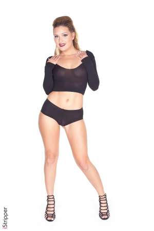 Stripper Picture of Abby Cross - The hottest women in America can be found in Las Vegas so it's no surprise that Abby Cross calls the city home. Abby is 26 years old and she is one of the coolest chicks we have ever worked with. Abby is always down for a good time and she has this natural ability to flirt with everyone. Of course this makes her private dances some of the best around. Abby gets off knowing you are watching her strip and enjoying every curve of her body. She loves to play dress up and role play for her fans and she still answers all of her fan mail personally. Abby tells us she likes to include a little perfume with her responses so her fans know what she smells like while she's getting naked on stage.