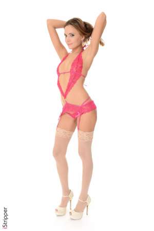 Stripper Picture of Katya Clover - We are proud to bring you the delicious Katya Clover from Vladivostok Russia. We call her delicious because she wears this vanilla and peach body cream that smells like a mouth watering cobbler pie. Katya tells us she tastes as good as she smells and we totally believe her! Katya has a smooth sexiness about her that draws people in. Her hobbies include flirting dancing clubbing and flirting with more flirting thrown in for good measure. Yes Katya is a wild flirt and it's one of the reasons she loves performing so much. Every dance she does is her way of flirting with the world so get ready to get to know every inch of the beautiful and flirty Katya!