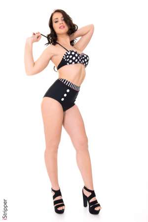 Stripper Picture of Sofia Ander - Look at this beauty we are bringing to you from Moscow. Sofia Ander is a sexy brunette with a great smile and toes that will make you want to lick and suck them. We mention this because Sofia tells us she loves foot play. The more attention you pay to her feet the wetter she gets between her legs. Sofia is a college graduate with a degree in business. She loves the attention and travel opportunities that stripping provides her so she is happy to be having a good time and meeting all her fans. When she is ready to settle down Sofia plans to open her own florist because she loves the smell of fresh cut flowers and the smiles they put on peoples faces.