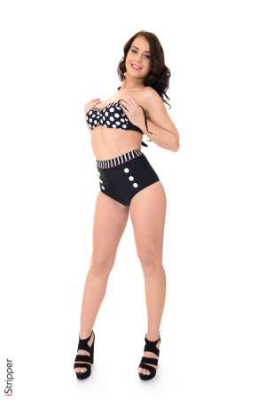 Stripper Picture of Sofia Ander - Look at this beauty we are bringing to you from Moscow. Sofia Ander is a sexy brunette with a great smile and toes that will make you want to lick and suck them. We mention this because Sofia tells us she loves foot play. The more attention you pay to her feet the wetter she gets between her legs. Sofia is a college graduate with a degree in business. She loves the attention and travel opportunities that stripping provides her so she is happy to be having a good time and meeting all her fans. When she is ready to settle down Sofia plans to open her own florist because she loves the smell of fresh cut flowers and the smiles they put on peoples faces.