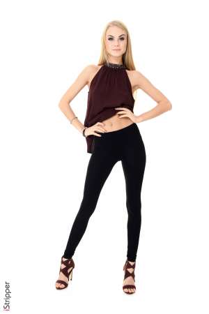 Stripper Picture of Nancy A - Everything about Nancy A is perfect. She's got perfect tits long legs a slammin' body and she is sexy as hell. Nancy is also a budding entrepreneur having launched her own lingerie line for women that want to feel sexy and classy at the same time. Nancy is a lingerie connoisseur and she has worked at many high end lingerie shops over the years. As a matter of fact that is what lead her to become a Diva. Men would ask her to model sexy intimates for their wives as they were shopping and Nancy got a huge charge out of parading around half naked in front of strangers. Now she is at the top of her game with fans around the world and we are proud to have her as one of our featured divas.