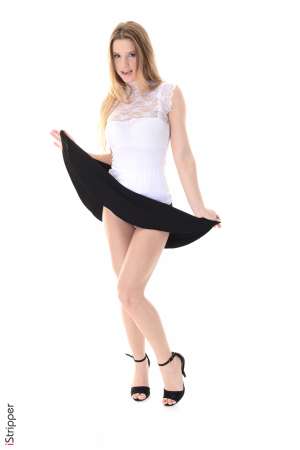 Stripper Picture of Vanessa Mio - Vanessa Mio is a smart funny beautiful addition to our team of Divas. Vanessa got her first taste of the spotlight while on Spring Break from University. She entered a wet t-shirt contest (and came in second) but she loved the energy of the crowd and how empowering it was to have them lusting after her body. Upon returning home she decided to give erotic dancing a try and never looked back! With a degree in Psychology under her belt Vanessa plans on stripping around the world and learning about as many cultures as she can. She has a wanderlust spirit and she is just going to enjoy where life takes her!