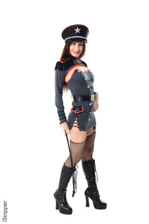 Stripper Picture of Lana Rey - Lana Rey likes to be naked so pursuing a career in the erotic arts was a given for this sexy Russian brunette. She has always loved the feeling of freedom that comes from being unencumbered by clothes and the fact that her fans watch her strip them off is a bonus! Lana is a total exhibitionist but what she really loves is feeling sexy and seductive. She enjoys lingerie shopping and keeping her collection fresh so she can surprise her lovers with cut outfits in bed at every opportunity. When she's not working Lana enjoys cooking healthy organic meals and entertaining with friends.