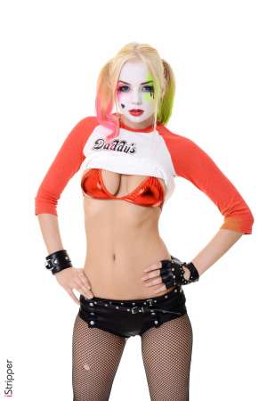 Stripper Picture of Estonika - Estonika is a hot new edition to our team and we know you are going to love how freaky she likes to get. She is a nineteen year old performer from Russia and seriously there is nothing Estonika won't try. She happens to LOVE intense role play so you can expect to see a lot of that from her as she dresses up like her favorite comic characters dabbles in a little dominatrix play and goes all out for any special occasion that may be coming up. Estonika is a true freak at heart. She has always lived life on the fringes and she gets off on partying in the underground clubs and on the rave scenes. She tells us stripping is the perfect job for her because she loves to be the center of attention. Estonika likes all eyes on her even when she's having sex because she is a total exhibitionist. When she's not getting naked on stage Estonika is a comic book connoisseur. She tends to root for the bad guys because she thinks they are more interesting and their outfits are typically better. We expect great things out of Estonika so be sure to check back often for her updates!