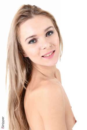 Stripper Picture of Karissa - Karissa is 23 yo and already 4 years of adult modeling! She comes from Ukraine where she makes studies to become an actress. She's totally mad of theatre! She also plays drums and keeps on getting lessons as often as she can between two shootings. Karissa is a splendid & strong woman her shows for iStripper are very impressive!