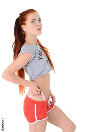 Stripper Picture of Katrina - Katrina is an amazing russian beauty of 25 years old. She has deep blue eyes long red hair and an incredible body. And guess what? She's still almost unknown!!! Freshness & delicatessen in perspective!!!