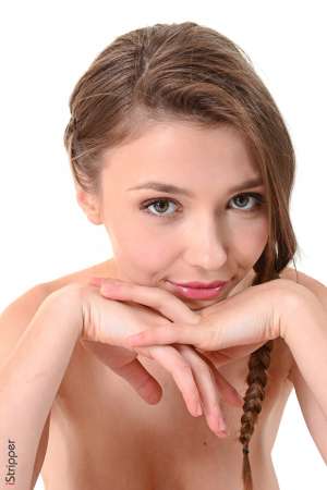 Stripper Picture of Mila Azul - Mila Azul is just 20yo she comes from Ukraine but she had only few time to go back home these last year. In one year she has been recruited by the biggest International productions and it's easy to understand why! Mila is long & slim she has an incredible generous breast (all natural) long shiny & voluptuous hair and a cute little face. Mila's temper is amazing she's fresh dynamic fun playful and gracious! A rare jewel and a real chance for iStripper! Come back whenever you want Mila!