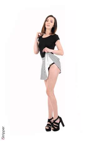 Stripper Picture of Adel Morel - Adel Morel comes from Kiev she's 22 and started her career mid 2015. Adel is tall slim delicate and sensual. Her body allows her all style fantasies and gives her the freedom to be whoever she wants! She does a lot of gym according to her twitter and she loves doing shopping & trying new fashion styles! She loves cats and has a lot of Best Friends :) Adel's first card is also the first 2018 design card to be released!