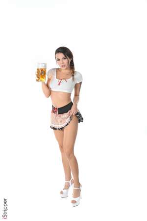 Stripper Picture of Vanessa Decker - Vanessa Decker is a complete exhibitionist as well as artist and she says on stage her two personalities come to life. Vanessa began putting on performance art shows about 8 years ago but she wanted to get even more intimate with her audience. She came across DeskBabes one night online and decided to set her sites on dancing for us. It was four years ago - and she came back for our biggest pleasure in late 2018. Vanessa thank you for sharing that hot body in all its perfection with us and the world.