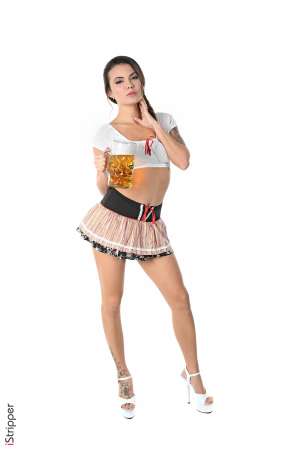 Stripper Picture of Vanessa Decker - Vanessa Decker is a complete exhibitionist as well as artist and she says on stage her two personalities come to life. Vanessa began putting on performance art shows about 8 years ago but she wanted to get even more intimate with her audience. She came across DeskBabes one night online and decided to set her sites on dancing for us. It was four years ago - and she came back for our biggest pleasure in late 2018. Vanessa thank you for sharing that hot body in all its perfection with us and the world.