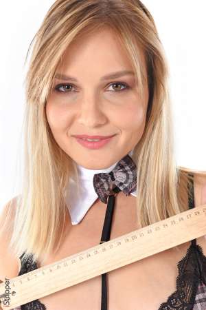 Stripper Picture of Bogdana - Bogdana is born in Kiev in 1995. She's quite a new face in the adult modelling and her career promises to be as long as she desires if you consider the perfection of her body and her charming smile... Bogdana goes jogging EVERY DAY of the year and spends the rest of her free time reading classical literature... we can easely image her lying on her sofa with big pink socks and a cup of tea :) Dancing is for her the recipe for a good mood and she gives her the impression that she's dancing all day long!