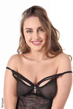 Stripper Picture of Lena Reif - Lena Reif comes from Novoouralsk in Russia where she's born in 2000. She started her career in 2018 and envisages to end it in 2019! What makes her presence on iStripper even more valuable! Lena plays piano and composes music. She loves sports in general and and her favorite moment is when she jumps into her bed after a warm relaxing shower. Her big blue eyes and her charming smile give an additional dimension of tenderness to her naughty performances on stage. She said her shooting with iStripper is one of the best moments she had to live during her career!