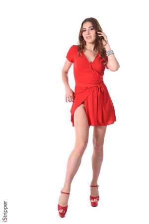 Stripper Picture of Paulina Soul - Paulina Soul is all about a femme fatale! The way she looks at the camera her poses ultra suggestive and seductive her long legs heightened again with high heels. She is a real hedonist! Apart from shooting Paulina loves to travel and has a boundless passion for luxury lingerie! She even has an entire dressing room lingerie in her bedroom! Everything converges to make her an absolute MUST HAVE for iStripper!