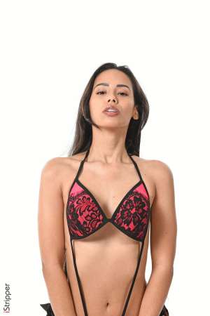 Stripper Picture of Andreina Deluxe - Andreina is a pure latina she's from Columbia and came to our studios with her sexy 26 years including 6 without having a hair cut! Her sublime slim tan body and irresitible smile are an absolut must! Andreina is not only an adult model she's also a confirmed violonist! She loves traveling cooking doing some shopping and.. sleeping! When we asked her to describe herself she said she's always honest generous and helpful... Andreina is too perfect to be real