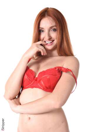 Stripper Picture of The Red Fox - Calling herself The Red Fox this beauty from the Ukraine considers herself a performance artist. Yes she is a stripper but every dance is intimate to her and she wants it to be incredibly intimate for you to watch. The Red Fox studied Art History and Acting at University which is when she started dancing erotically to pay for tuition. Soon she found it more pleasurable to dance on stage and feel the sexual energy generated by the crowd then to study from a book all day.And that is when The Red Fox was created. Now you can enjoy every curve of her body and every roll of her hip as often as you want when you download her world famous stage shows.